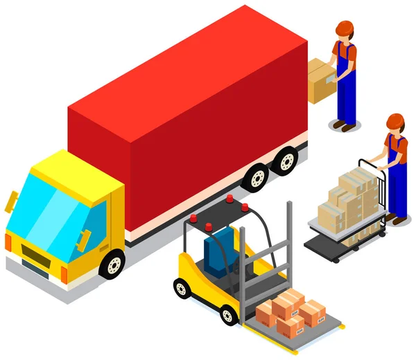 Objednávka Dodání Zákazníkovi Online Prodej Commerce Celosvětový Koncept Lodní Dopravy — Stockový vektor