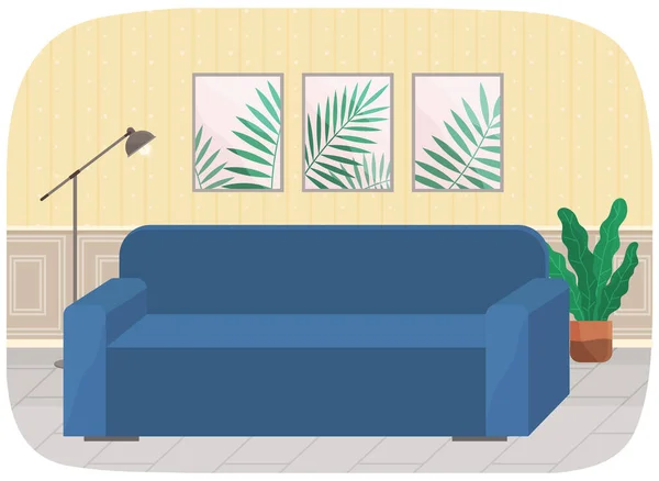 Habitación Moderna Para Diseño Interiores Acogedora Habitación Con Muebles Accesorios — Archivo Imágenes Vectoriales