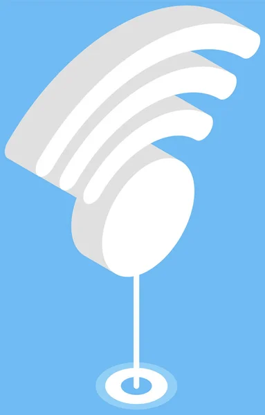 Free Wifi Icon Vector Wifi Sign Wave Signal Button Logotype — Stock Vector