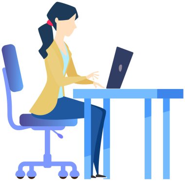 Ofis masasında çalışan iş kadını takım elbiseli bir girişimci. Dizüstü bilgisayarlı bir kadın internette sörf yapıyor. Yönetici bilgisayar kullanıyor, modern teknoloji iş için. Katip, işyerinde ofis çalışanı.