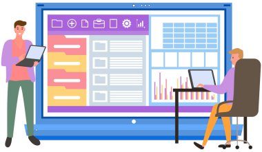 İş analizleriyle gözünde canlandır. İnsanlar istatistiksel veri analizleriyle, değişen göstergelerle çalışıyorlar. Çalışanlar istatistiksel göstergeleri, iş verilerini analiz ederler. Karakterler pazarlama araştırmalarıyla çalışır