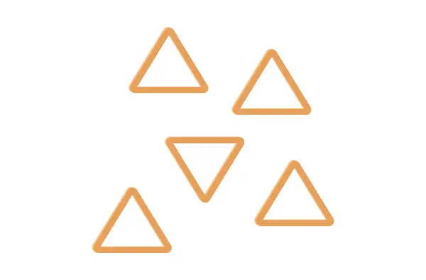 Kreative Muster Verzierte Elemente Und Linien Die Als Dreiecke Dargestellt — Stockvektor