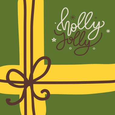 Mutlu noel kartları. Vektör çizimi. Hediye geçmişi Noel kartlarını büyüleyici kılar ve sihirli mutlu noel kartları hiç modası geçmeyen geleneklerdir Mutlu bayramlar kutsal bayramlar getirsin