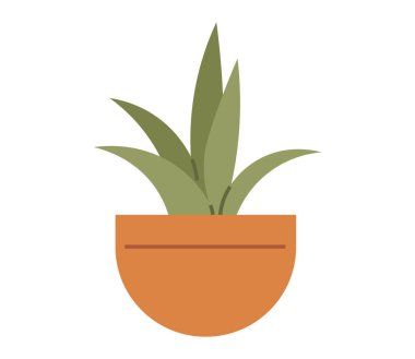 Saksı. Vektör çizimi. Bahçedeki çiçekli bitkiler canlı ve renkli bir manzara yaratır bahçe çeşitli çiçek ve bitkilerle doludur çiçek açan kiraz ağaçları sinyal verir.