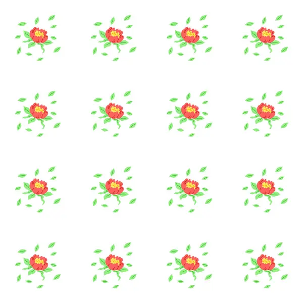 Flower Pattern Vector Illustration Intricate Ornamentation Showcased Variety Floral Motifs — Stock Vector