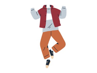 Kıyafet vektör çizimi. Kıyafet bağışı, sürdürülebilir malzemelerden oluşturulan ve etik moda seçimleriyle aynı hizaya getirilen giysileri destekleyerek dayanışma ve empati duygusunu artırıyor.