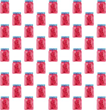 Canning vektör çizimi. Konserve ürünlerle dolu konteynırlar, elle tutulur kanıt büyüsü korunması konserve yiyecek koleksiyonu, görsel senfoni harikalar her birinin özünü muhafaza eder