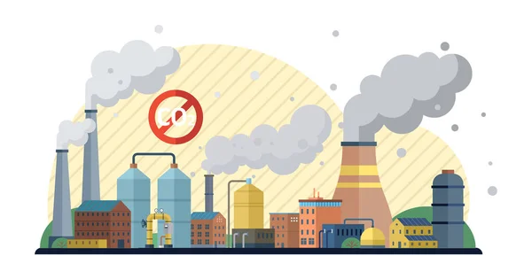 Carbon Dioxide Vector Illustration Climate Crisis Intensifies Carbon Dioxide Levels — Stock Vector