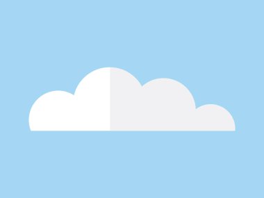 Bulut vektör çizimi. Puslu buhar yükselir, ruhani güzelliklerle harmanlanır yüksek, ilahi bulutlar doğal bulut oluşumları gelişmekte olan iklime boyut ekler.