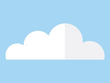 Bulut vektör çizimi. Bulut metaforları sarmaş dolaş, sürekli değişen gökyüzünde şiirsel bir anlatı yaratıyor, kabarık kümülüs bulutları cennetsel alemde gözler önüne seriliyor.