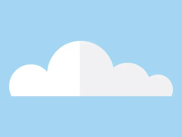 Cloud Vektorová Ilustrace Cumulus Clouds Cotton Candy Float High Sky — Stockový vektor