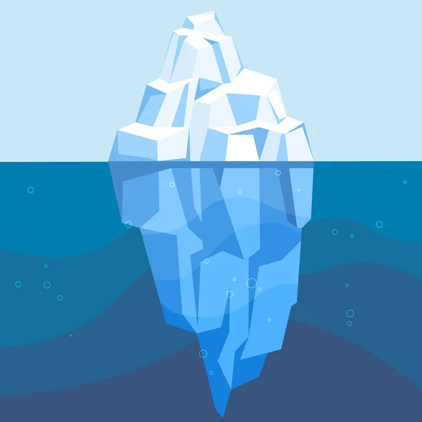 Illustration Vectorielle Des Glaciers Les Écosystèmes Glaciaires Prospèrent Dans Des — Image vectorielle