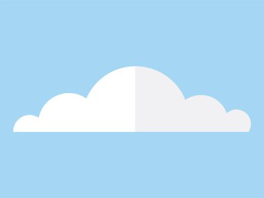 Bulut vektör çizimi. Kümülüs bulut oluşumları doğal bulut manzarasına dokunma draması ekler. Mevsimsel değişiklikler bulut konseptlerinde, puslu havadan açık havaya değişimler getirir.