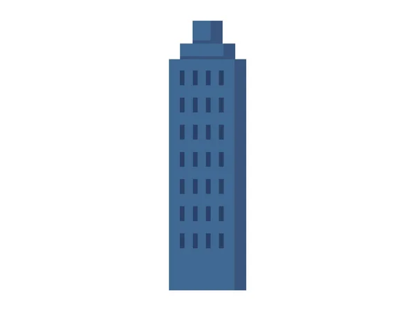 Wolkenkratzer Vektorillustration Die Fassade Wolkenkratzer Offenbart Feinheiten Moderne Städtische Strukturen — Stockvektor