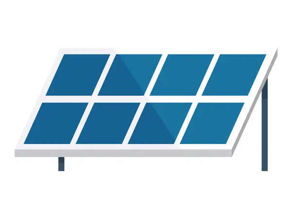 Ilustración Del Vector Del Panel Solar Tecnología Verde Impulsa Adopción — Archivo Imágenes Vectoriales