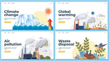 Hava kirliliği vektör çizimi. Kirlilik gölgeleri büyük, hayaletli koridorlarda geziniyor. Çevresel vicdanımızın azalması, yaklaşan karanlık hava kirliliğine karşı savaş çığlığıdır.