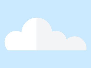 Bulut vektör çizimi. Rüya gibi bulutlar duygu harikası yaratır, atmosferi yumuşak kümülüs bulutlarına dönüştürür zahmetsizce sürüklenir, yüksek gökyüzüne dokunma büyüsü ekler.