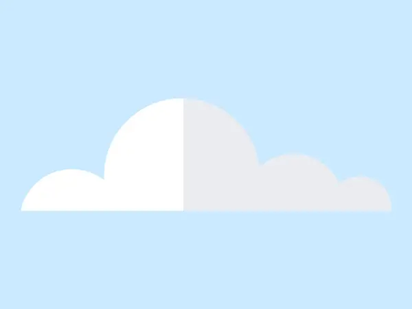 Wolkenvektorillustration Flauschige Wolken Wie Verträumte Kissen Ruhen Hoch Oben Schaffen — Stockvektor