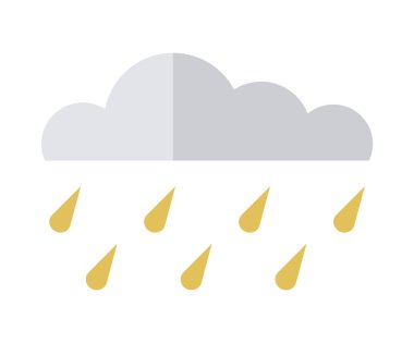 Bulut vektör çizimi. Pofuduk bulutlar tembelce süzülür yüksek gökyüzündeki rüya gibi gökyüzünde ilahi atmosfer kümülüs bulutlarıyla süslenir ve huzur verici bir manzara yaratır.