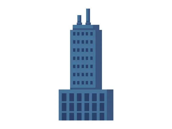 Skyscraper Vector Illustration Residential Buildings High Facades Redefine Visual Aesthetics — Stock Vector