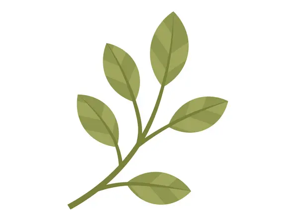 Blättert Vektorillustration Blätter Wachsen Und Verflechten Sich Schaffen Üppige Wandteppiche — Stockvektor