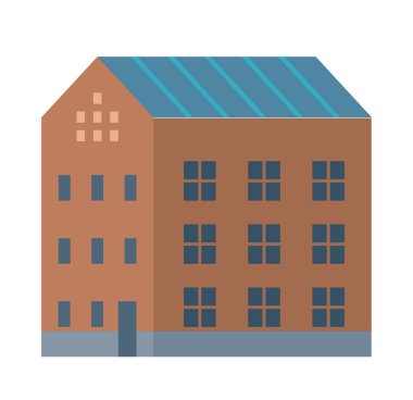 Gökdelen vektör çizimi. Gökdelenler şehir siluetine hükmediyor, mimari hünerlerini sergiliyor, dış yapılar yükseliyor, evrimin modern yapısını yansıtıyor, yüksek cepheli gökdelenler