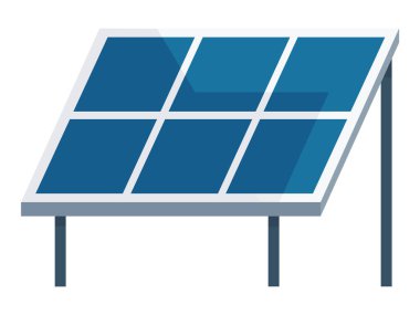 Güneş enerjisi vektör çizimi. Güneş enerjisi sürdürülebilir ve yeşil geleceğin sağlanmasında önemli rol oynar. Güneş enerjisinden gelen verimli nesil elektriği yenilikçi bir çözümdür.