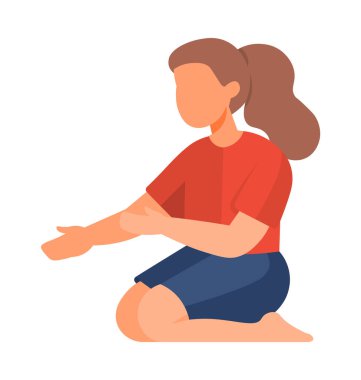 Elleriyle el kol hareketi yapan bir çocuğun tasviri. Temalar arasında çocuklar, eğitim, rehberlik ve vücut dili yer alıyor. Eğitim materyalleri, çocuk gelişimi ve rehberlik içeriği için ideal.