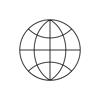 Izgara çizgileri olan siyah beyaz dünya çizimleri. Küresel iletişim, uluslararası iş, ağ ve dünya çapında bağlantı konularında kullanışlı.