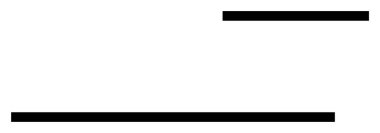 Beyaz zemin üzerinde siyah yatay çizgiler, biri daha kısa ve sağ üst köşede, diğeri daha uzun solda. Soyut sanat, modern tasarım, minimalizm, basitlik, grafik tasarım için ideal