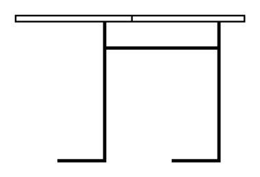 Basit siyah beyaz masa, temiz çizgiler ve dikdörtgen kapak minimalist bacaklar tarafından destekleniyor. Merkez ofis, öğrenci masaları, modern iç mekan, minimalizm meraklıları, ofis işleri için ideal. Satır sanatı