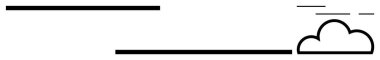 Yatay çizgilerle çevrili bulut simgesi. Hava durumu uygulamaları, minimalist tasarımlar, modern web siteleri, basit arka plan, teknik temalar için ideal. Siyah beyaz çizim. Temiz, modern, minimalist.