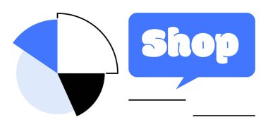 Solda mavi ve beyaz bir pasta tablosu ve sağda 