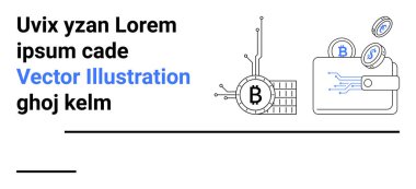 Bitcoin ve kripto para cüzdanı, dijital paralar, engelleme ağı, teknoloji arayüzü. Finans, finans teknolojisi, dijital para birimleri, engelleme zinciri, teknoloji girişimleri, e-ticaret, veri güvenliği için ideal