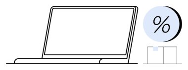 Yüzdelik sembolü ve çubuk grafiği olan bir pasta grafiğinin yanında dizüstü bilgisayar. İş performansı, veri analizi, mali analiz, sunumlar, piyasa araştırmaları, verimlilik için ideal