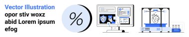 Büyük yüzdelik sembol, grafikli ve güvenlik simgeli bilgisayar monitörü, kalp yaratan 3D yazıcı. Eğitim materyalleri, bilgi grafikleri, teknoloji blogları, mali raporlar, güvenlik web siteleri için ideal
