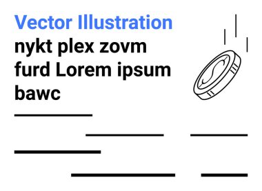 Siyah madeni para, parlak çizgiler boyunca kalın metinlerle bırakılıyor. Finans temaları, UIUX tasarımı, pazarlama materyalleri, web geliştirme, bilgi grafikleri, mobil uygulamalar, dijital sunumlar için ideal