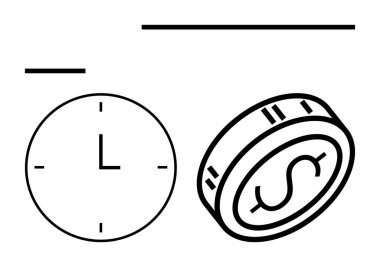Dolar parasıyla birlikte saat, zamanı finansal kaynaklarla dengelemenin özünü yakalar. Zaman yönetimi, mali planlama, bütçe, yatırım, üretkenlik, ekonomi, bankacılık için ideal
