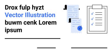 Kontrol işaretli iki belge ve işaretli bir pano. Üretkenlik uygulamaları, proje yönetimi araçları, eğitim içeriği, mesleki raporlar, iş sunumları, görev