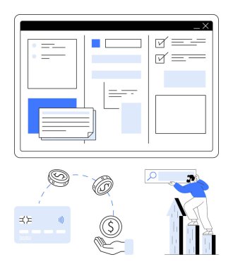 İnternet düzeni, v07 arayüzü, eline bozuk para transferi yapan bir adam arama barını işaret ediyor. Finans, web, v07 geliştirme, kullanıcı arayüzü tasarımı, çevrimiçi işlemler, finansal işlemler için ideal