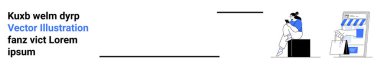 Oturan ve bir dizüstü bilgisayara, alışveriş çantasına ve çevrimiçi bir mağazayı gösteren mobil ekrana bakan biri. E-ticaret, çevrimiçi alışveriş, dijital pazarlama, müşteri davranışları, perakende uygulamaları, web için ideal
