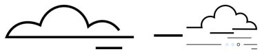 İki bulut, biri daha büyük, biri daha küçük, bağlantı ve hızı ileten birden fazla çizgi ile birbirine bağlı. Teknoloji, iletişim, veri transferi, internet, bulut hesaplama, hız ve ağ için ideal