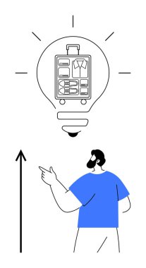 Organize bavullu ampul iplik taşıyıcısı yukarı bakıyor. Seyahat, organizasyon, planlama, yenilik, verimlilik, paketleme ipuçları, tasarım için idealdir. Satır metaforu
