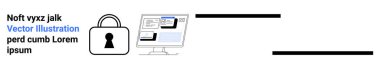 Birçok web sayfası bulunan bilgisayar monitörü büyük bir asma kilit simgesi ve yer tutucu metnin yanında görüntülendi. Temalar için ideal Siber Güvenlik, veri gizliliği, koruma, çevrimiçi güvenlik, İnternet sitesi