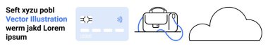 Kredi kartı, çanta ve bulut. E-ticaret, finans hizmetleri, seyahat, depolama çözümleri, dijital cüzdanlar, teknoloji hizmetleri, çevrimiçi ödemeler İniş sayfası