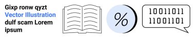 Açık kitap, yüzde işareti, ikili konuşma balonu. Eğitim, veri bilimi, matematik, teknoloji, yayın, dijital kodlama, yazılım mühendisliği iniş sayfası için ideal