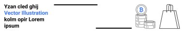 Minimalist arka plana karşı Bitcoin bozuklukları ve alışveriş torbası grafikleri yığını. Kripto para birimi, e-ticaret, finans teknolojisi, çevrimiçi alışveriş, dijital işlemler, modern