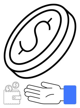 El, para ve cüzdan para, finans, tasarruf, ödemeler, ticaret ve ticaret kavramlarını ifade eder. Ekonomik büyüme temaları hesaplayan bankalar için ideal bir mali eğitim yatırımı. Çizgi