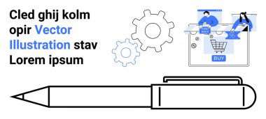 İş ekibi alışveriş arabası ve indirimlerle e-ticaret platformunu inceliyor. İş sunumları, e-ticaret stratejisi, çevrimiçi alışveriş, takım çalışması, üretkenlik araçları için ideal