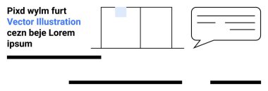 Ofis belgeleri, metin blokları ve sohbet balonu diyalogları. İş iletişimi, sunumlar, eğitim materyali, web siteleri, blog yazarlığı, sosyal medya, iç yazışmalar için ideal. İniş